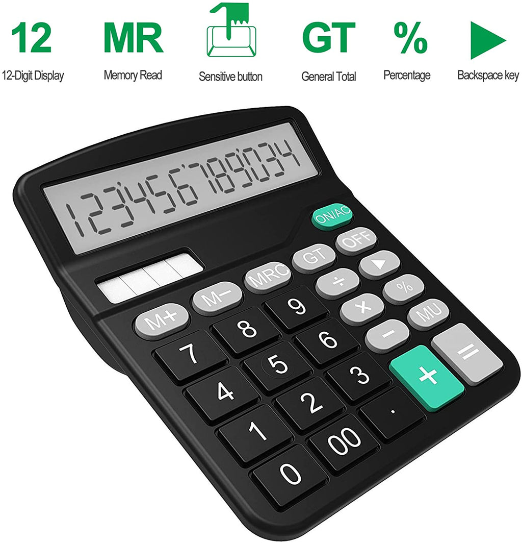 Calculator, Standard Function Calculator (Black)